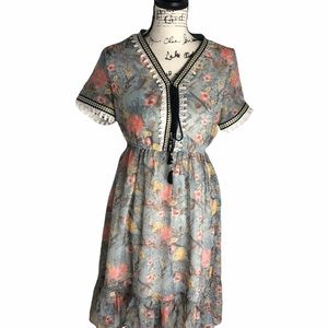 Floral Print Dress - Needs Mending
